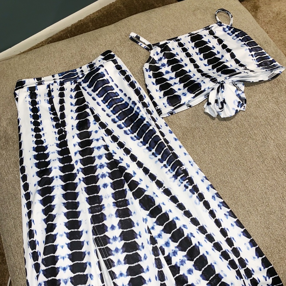 Maxi Skirt and Crop Top